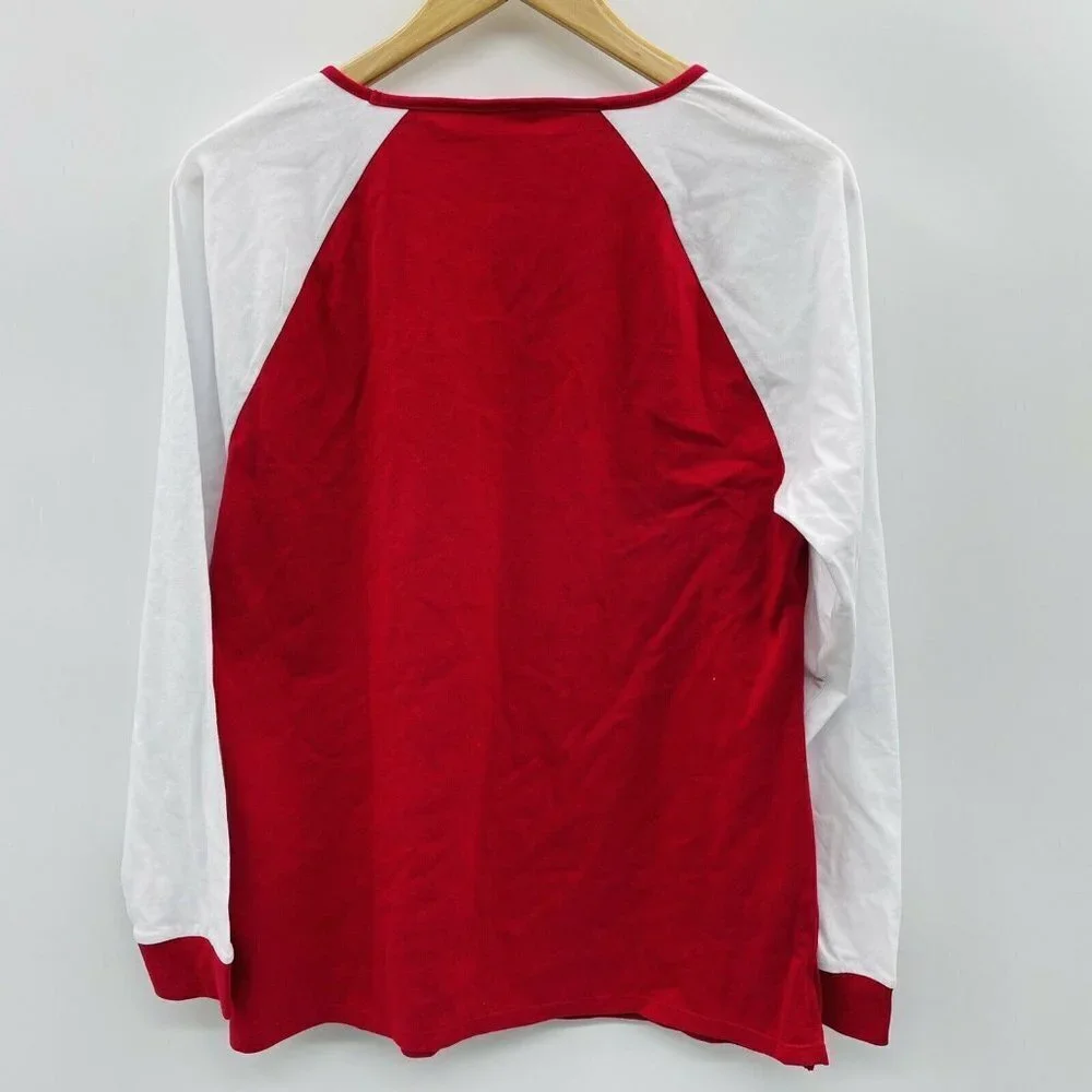 Macys Family‎ PJs Medium Christmas Ho Ho Ho Top 814